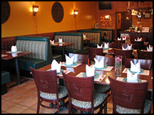 This is the image of inside of the restaurant.