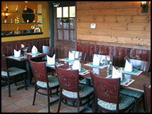This is the image of inside of the restaurant.